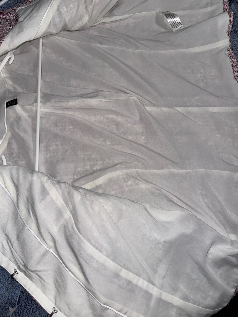 White House Black Market Collarless Tweed Jacket - Picture 8 of 9
